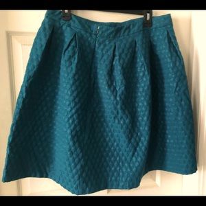 ☘️ Elle teal textured midi-skirt